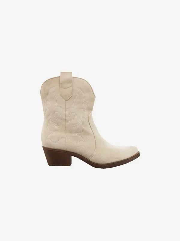 LOF Boutique Abby Western Boots Beige> Laarzen