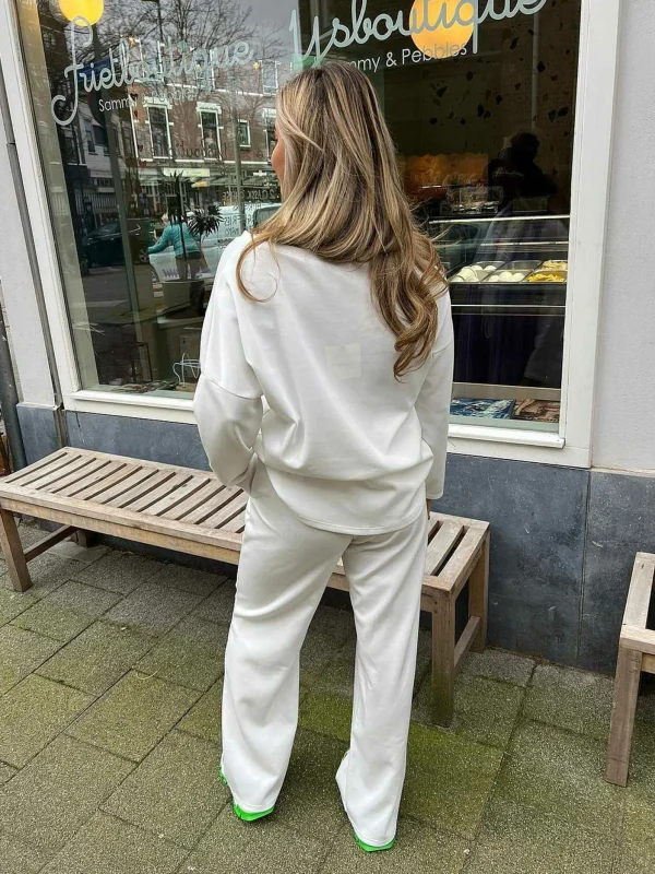 LOF Boutique Alice Soft Comfy Set Off White> Tops & Blousjes