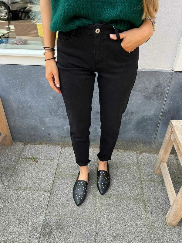 LOF Boutique Amy Mom Jeans Black> Broeken