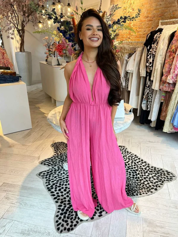 LOF Boutique Annabel Jumpsuit Pink> Jumpsuits