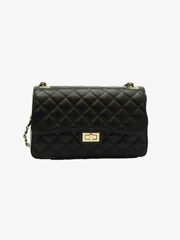 LOF Boutique Audrey Bag Black & Gold Medium> Tassen