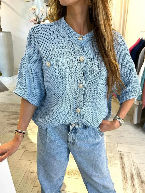 LOF Boutique Aya Vest Baby Blue> Vesten