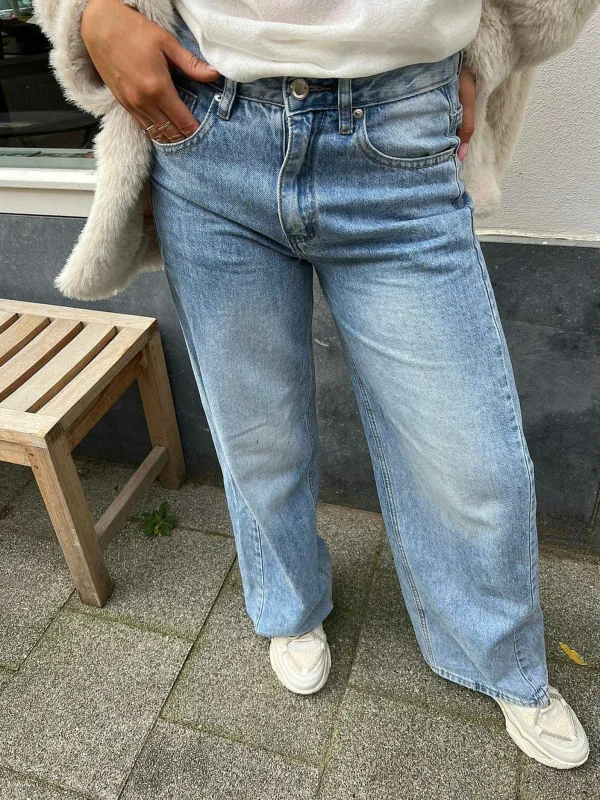 LOF Boutique Baggy Wide Fit Jeans> Broeken