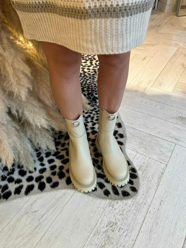 LOF Boutique Bronx Groov-Y Chelsea Boots Beige> Laarzen