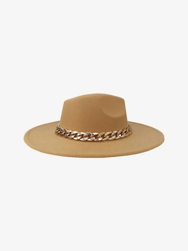 LOF Boutique Chain Hat Camel> Hoeden & Caps