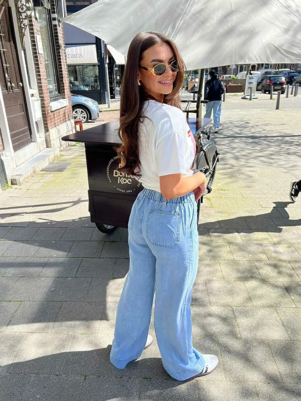 LOF Boutique Charlie Wide Fit Stretch Jeans> Broeken