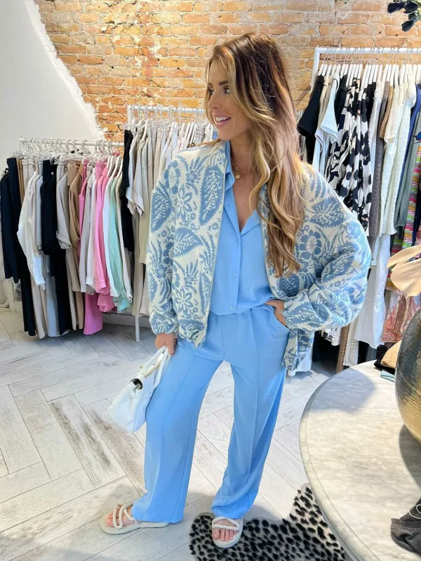 LOF Boutique Dani 2 Delig Set Babyblue> Sets