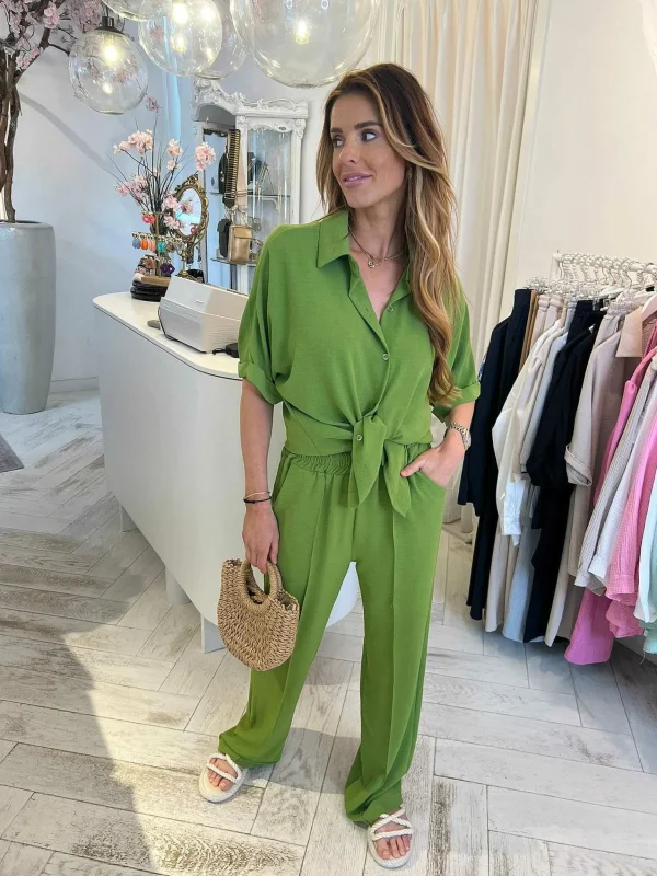 LOF Boutique Dani 2 Delig Set Lime Green> Sets