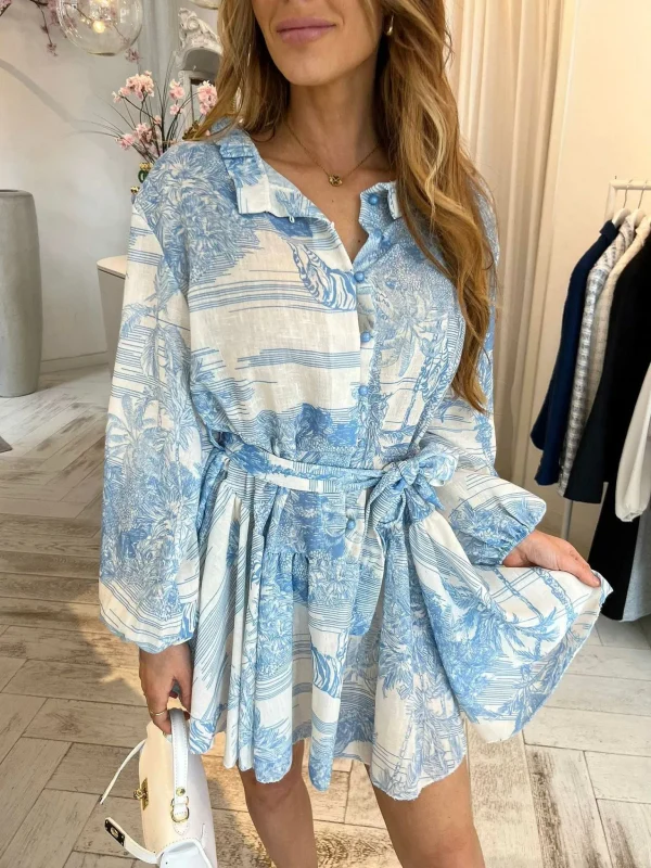 LOF Boutique Fenna Inspired Dress Blue> Jurken