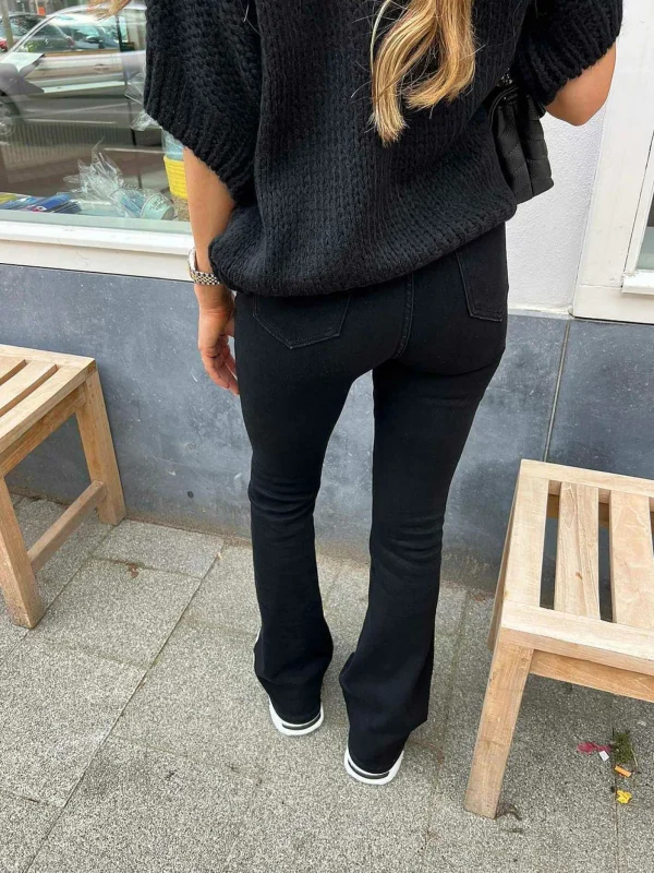 LOF Boutique Flared Jeans Black> Broeken