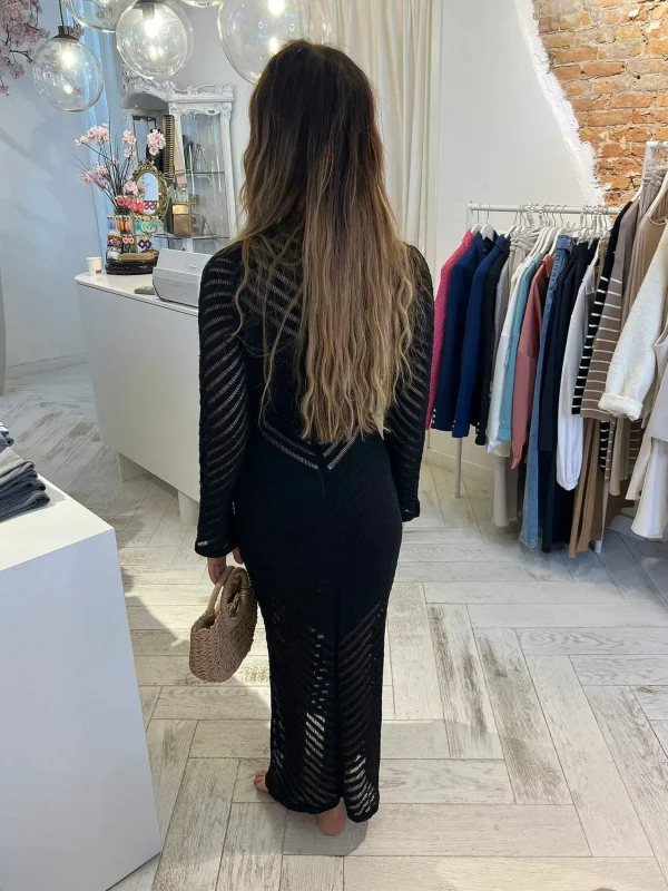 LOF Boutique Fleau Maxi Dress Black> Jurken