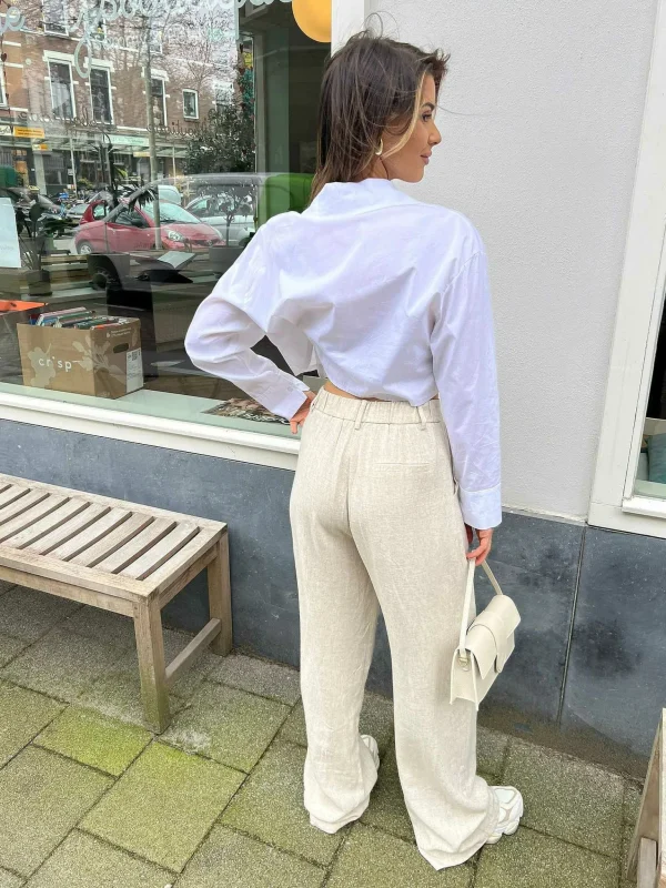 LOF Boutique Fleur Linen Pants> Broeken