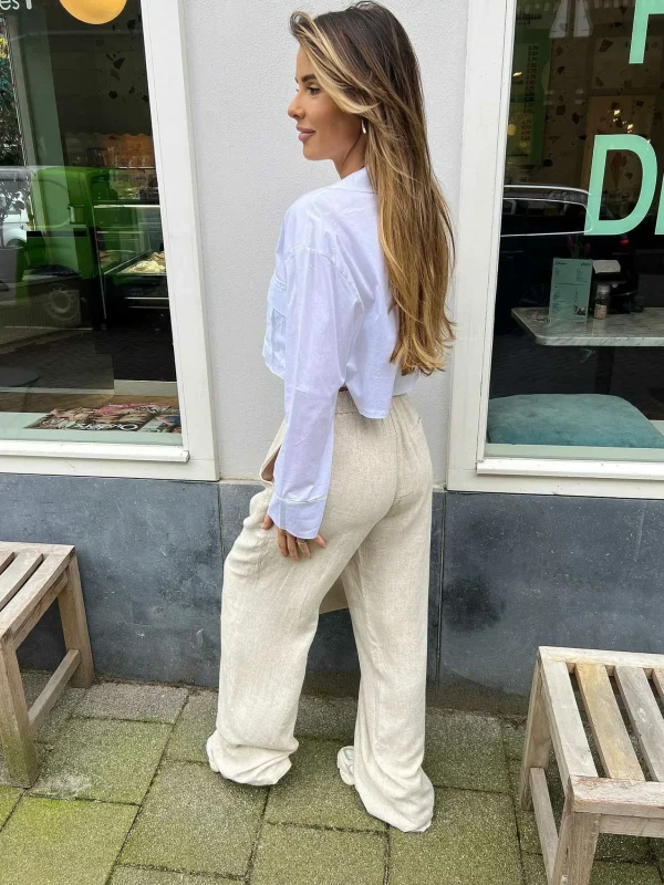 LOF Boutique Fleur Linen Pants> Broeken