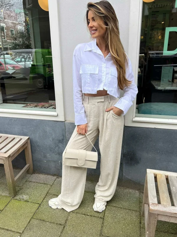 LOF Boutique Fleur Linen Pants> Broeken