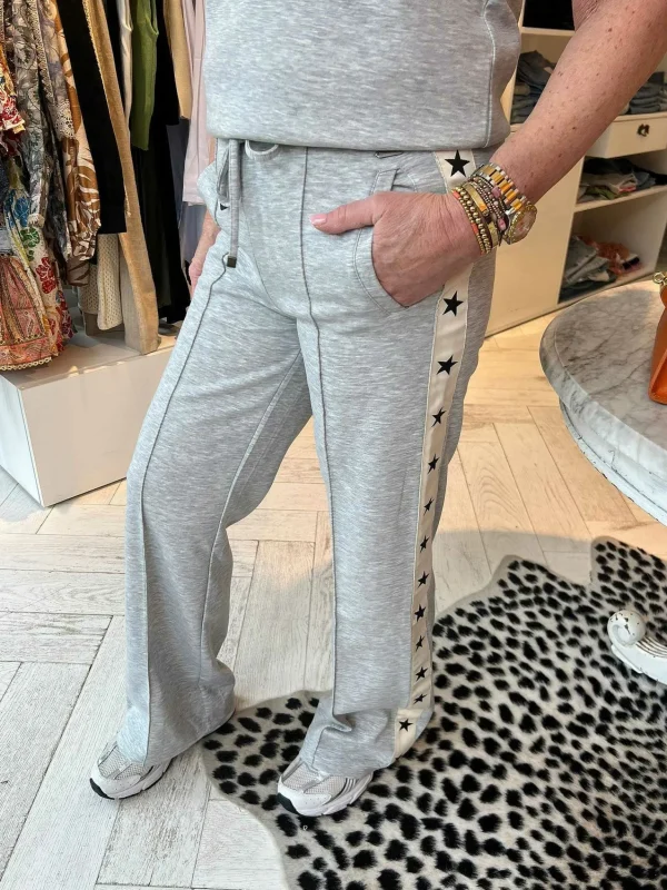 LOF Boutique Ginny Star Jogging Pants Grey> Sets