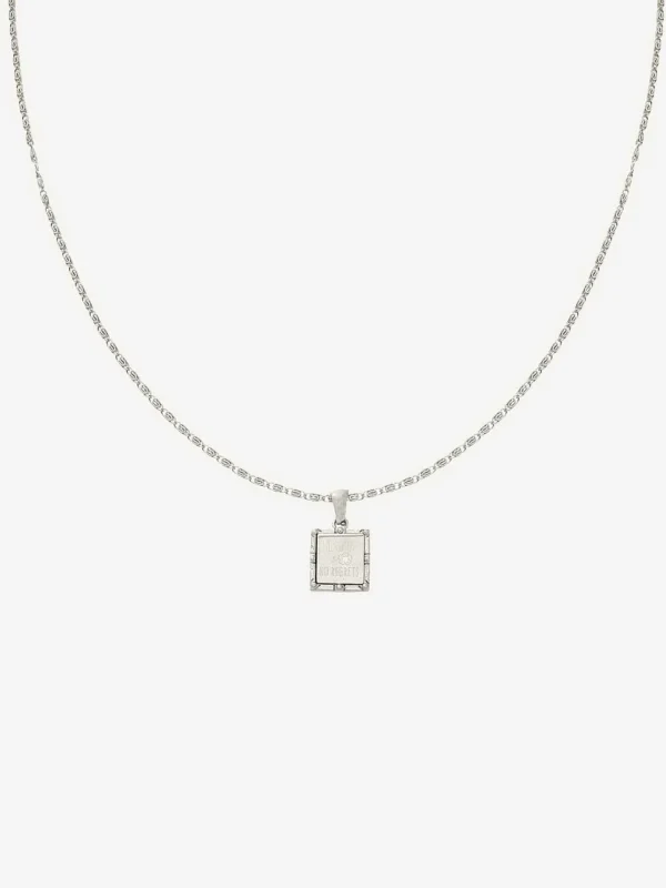 LOF Boutique Head Up Necklace Silver> Kettingen