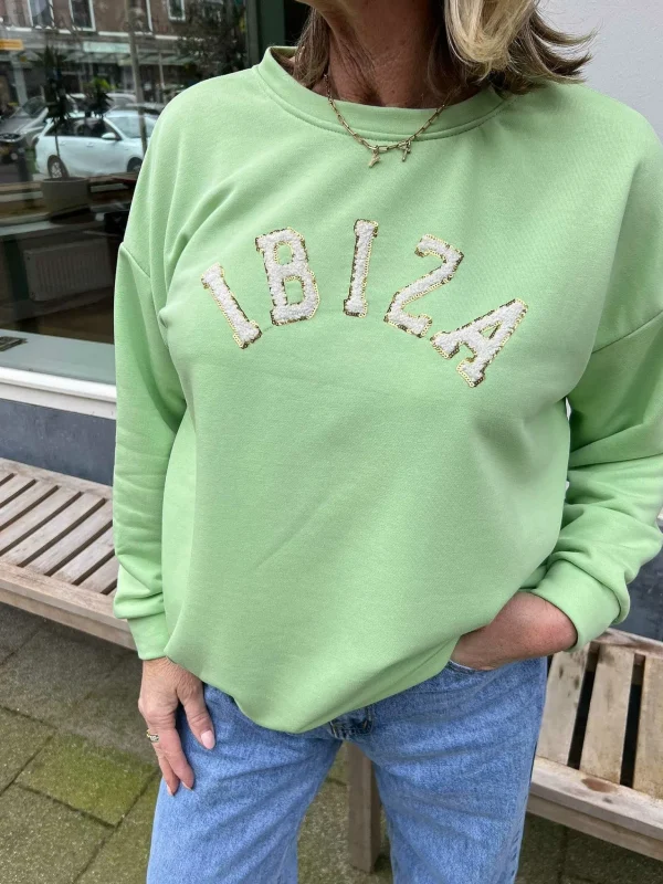 LOF Boutique Ibiza Sweater Mint> Truien