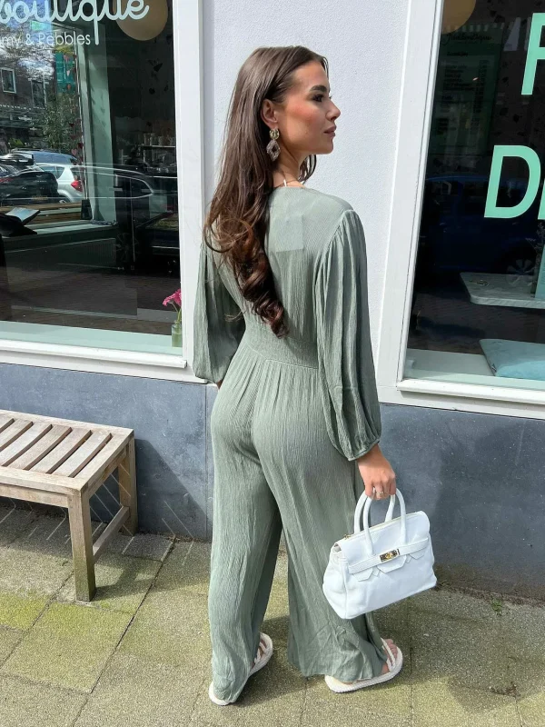 LOF Boutique Indi Jumpsuit Army> Jumpsuits