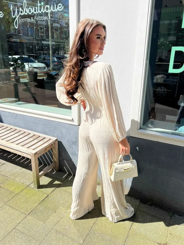 LOF Boutique Indi Jumpsuit Beige> Jumpsuits