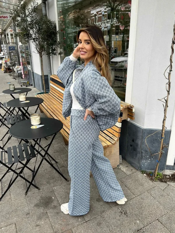 LOF Boutique Inspired Pantalon Denim Blue> Broeken