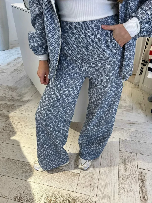 LOF Boutique Inspired Pantalon Denim Blue> Broeken