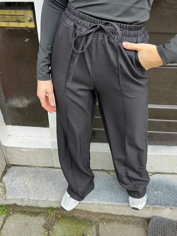 LOF Boutique Jaimie Pantalon Black> Broeken