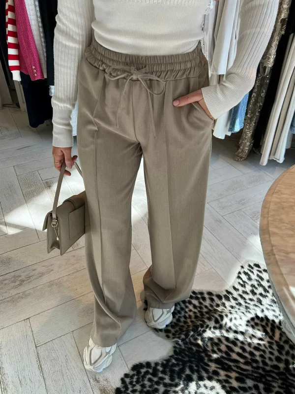 LOF Boutique Jaimie Pantalon Taupe> Broeken