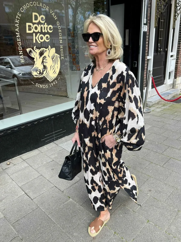 LOF Boutique Jolie Leo Maxi Dress> Jurken