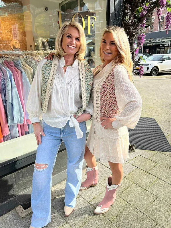 LOF Boutique Katie Blouse White> Tops & Blousjes