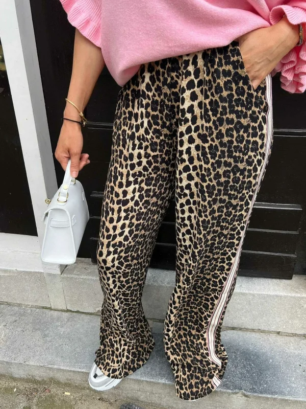 LOF Boutique Lara Loose Fit Pants Leo> Broeken