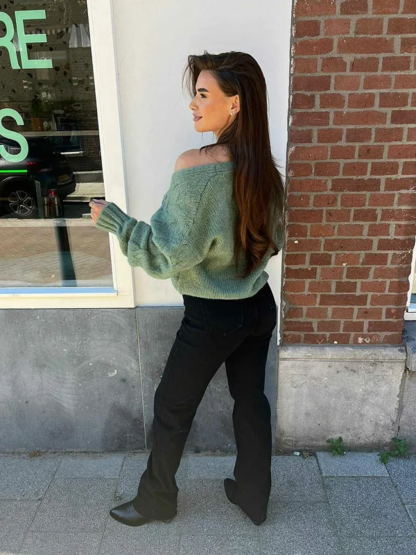 LOF Boutique Lexi Extra Long Jeans Black> Broeken