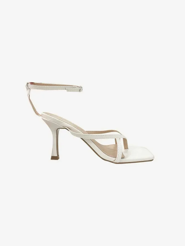 LOF Boutique Lina Heels White> Hakken