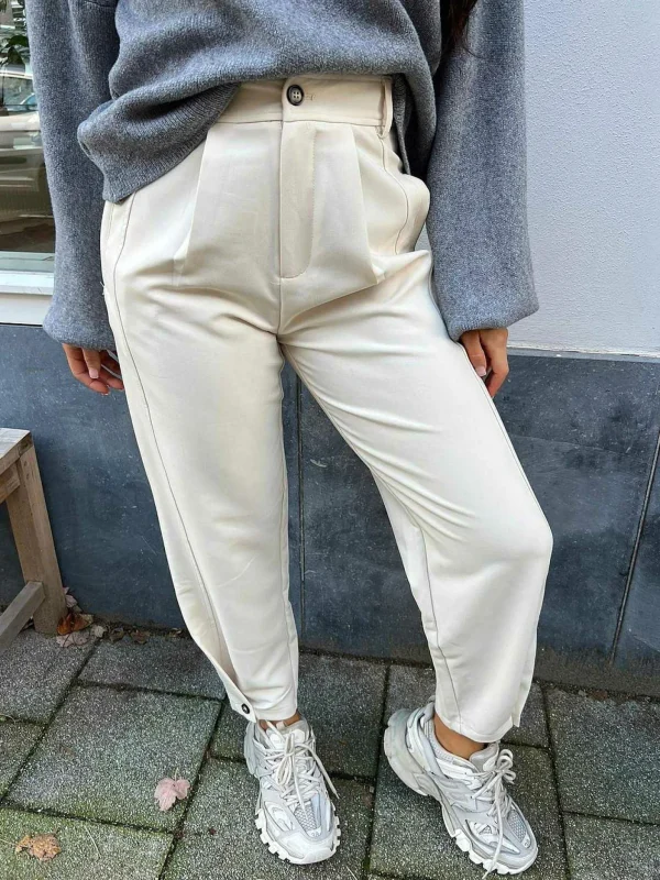 LOF Boutique Liv Pantalon Beige> Broeken