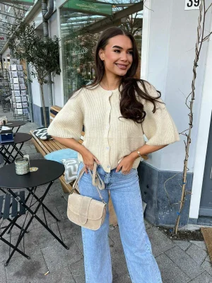 LOF Boutique Maan Bag Suede Beige> Tassen