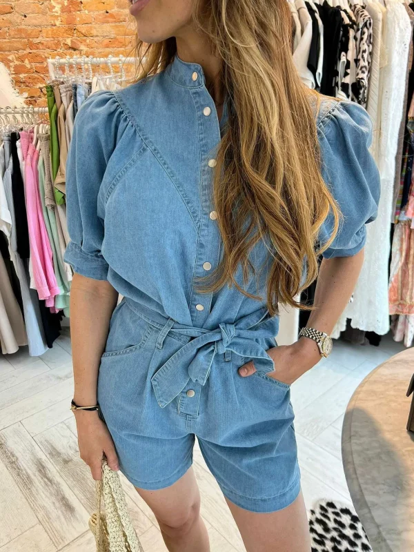 LOF Boutique Maud Denim Jumpsuit> Jumpsuits