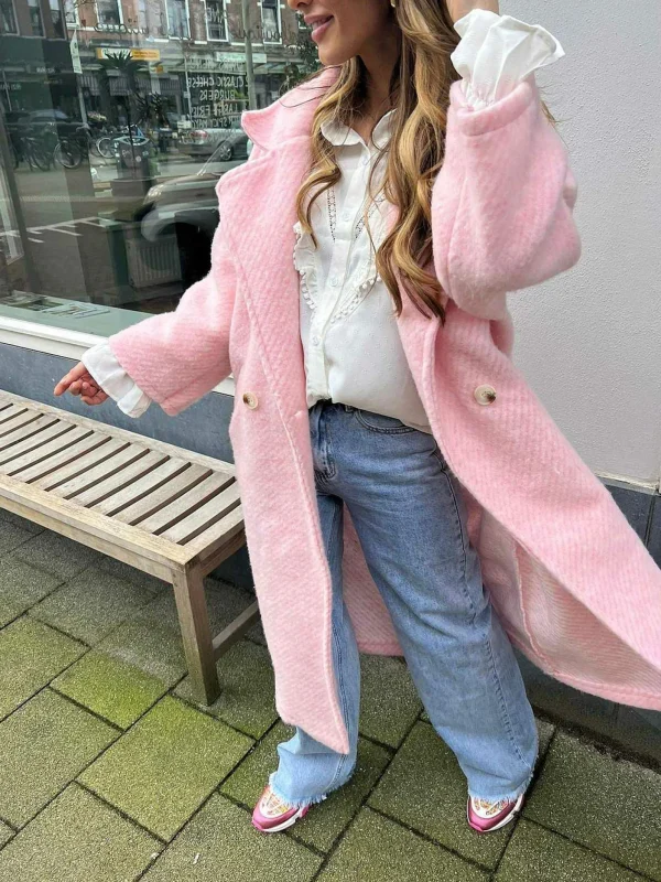 LOF Boutique Melanie Coat Baby Pink> Jassen