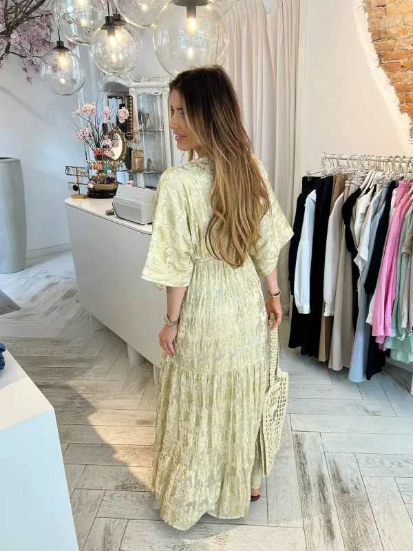 LOF Boutique Milou Golden Maxi Dress> Jurken