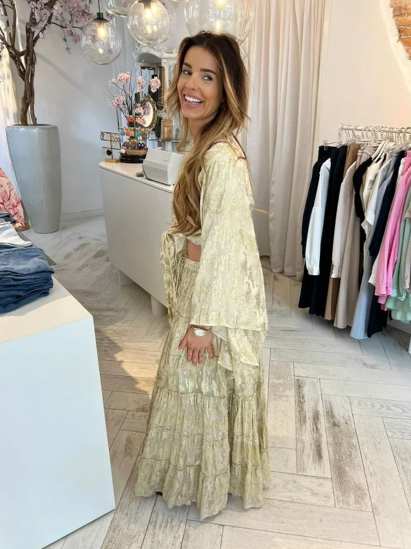 LOF Boutique Milou Golden Skirt> Rokken