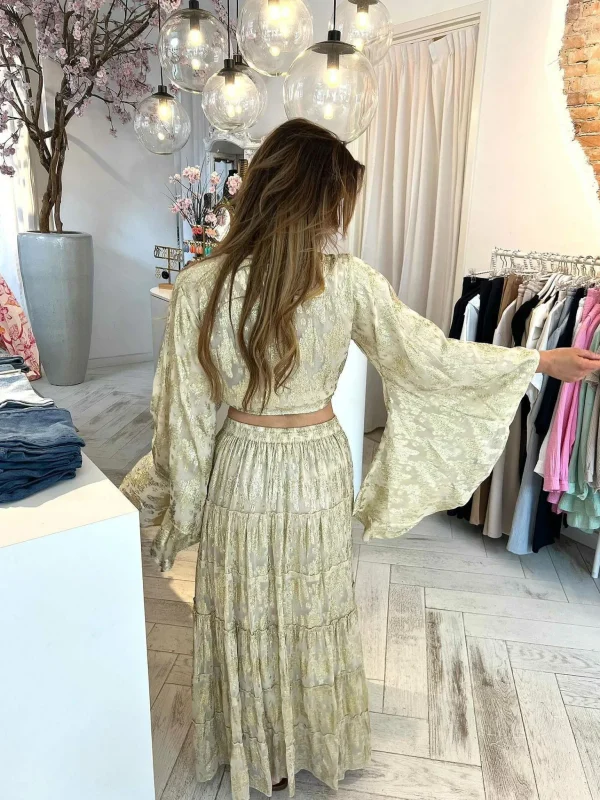 LOF Boutique Milou Golden Skirt> Rokken