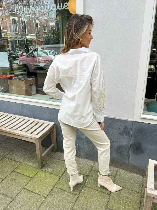 LOF Boutique Mom Jeans Beige> Broeken