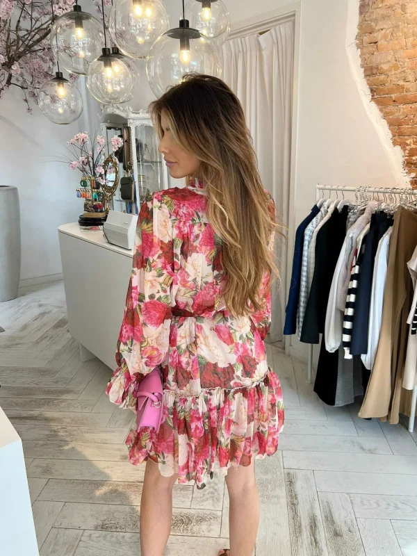 LOF Boutique Nola Rose Dress Pink> Jurken