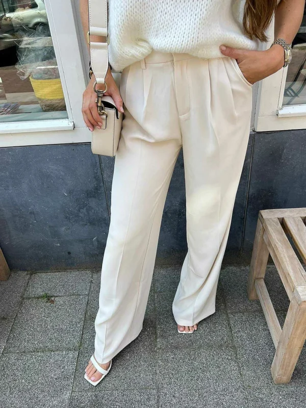 LOF Boutique Paige Pantalon Beige> Broeken