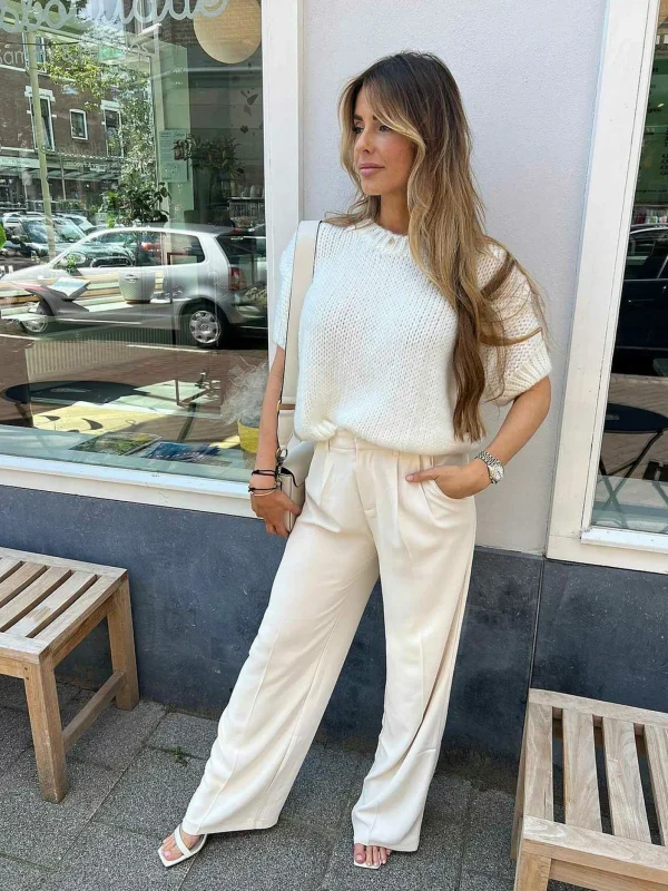 LOF Boutique Paige Pantalon Beige> Broeken