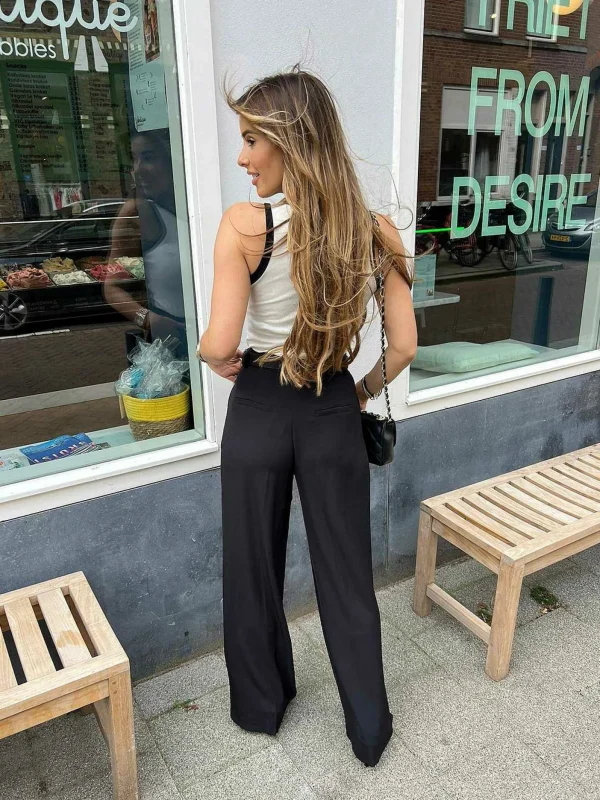 LOF Boutique Paige Pantalon Black> Broeken