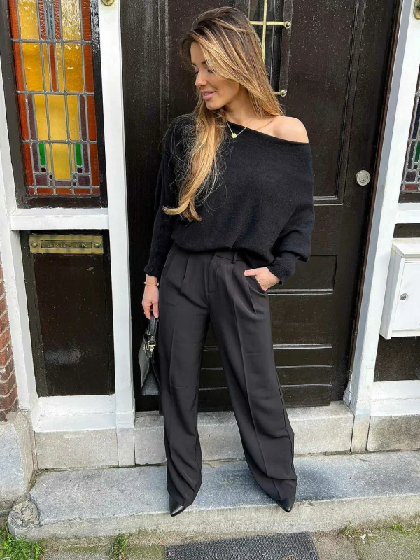 LOF Boutique Paige Pantalon Black> Broeken