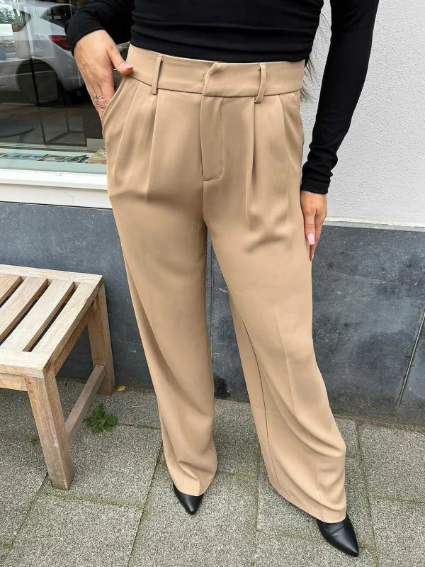 LOF Boutique Paige Pantalon Camel> Broeken