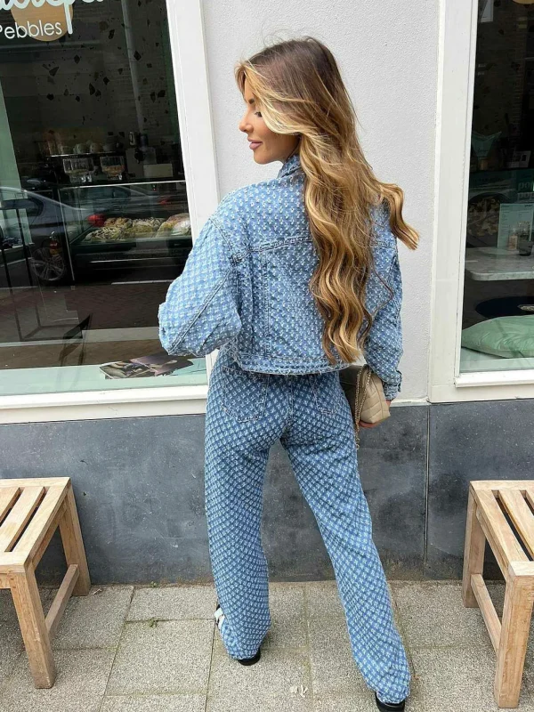 LOF Boutique Pattern Denim Jeans> Broeken