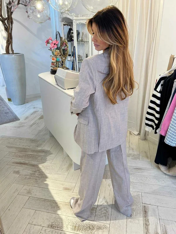 LOF Boutique Polly Pantalon Taupe> Broeken