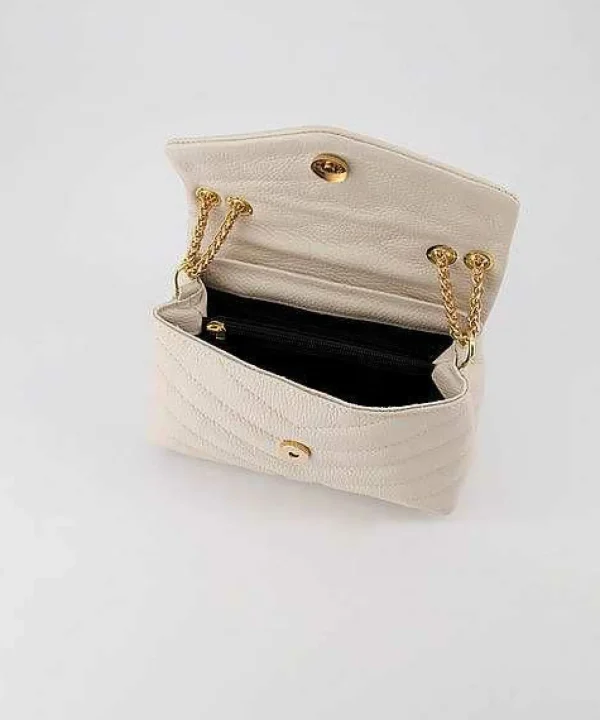 LOF Boutique Seline Bag Leather Beige> Tassen