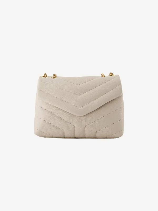 LOF Boutique Seline Bag Leather Beige> Tassen